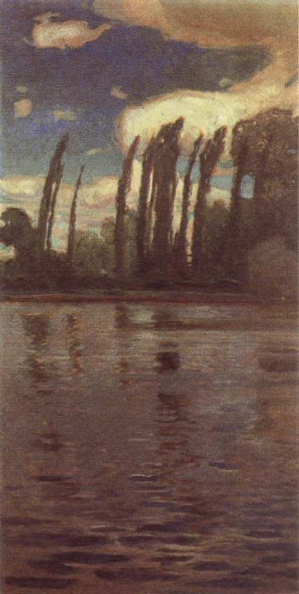 Jan Stanislawski Poplars Beside the River